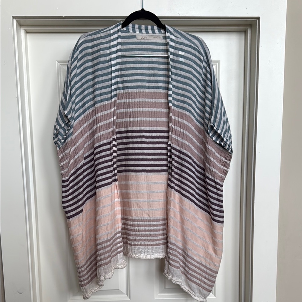 LOFT | Striped Multicolor Kimono